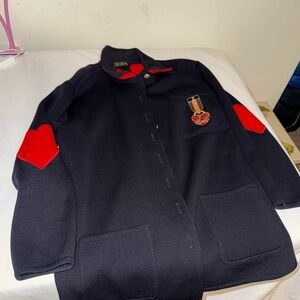 Escada Margaretha Ley Vintage Wool Heart Blazer Jacket Coat 38